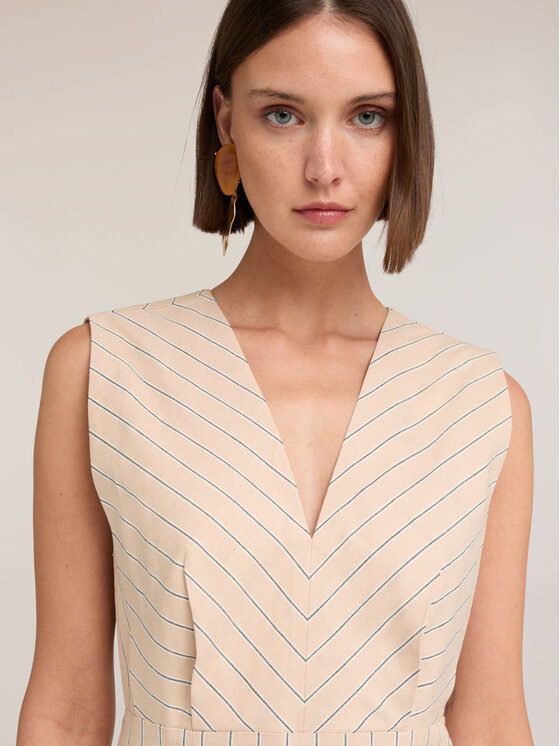 Motivi Motivi Vestito da giorno 7006Q003542N0R2 Crema Regular Fit