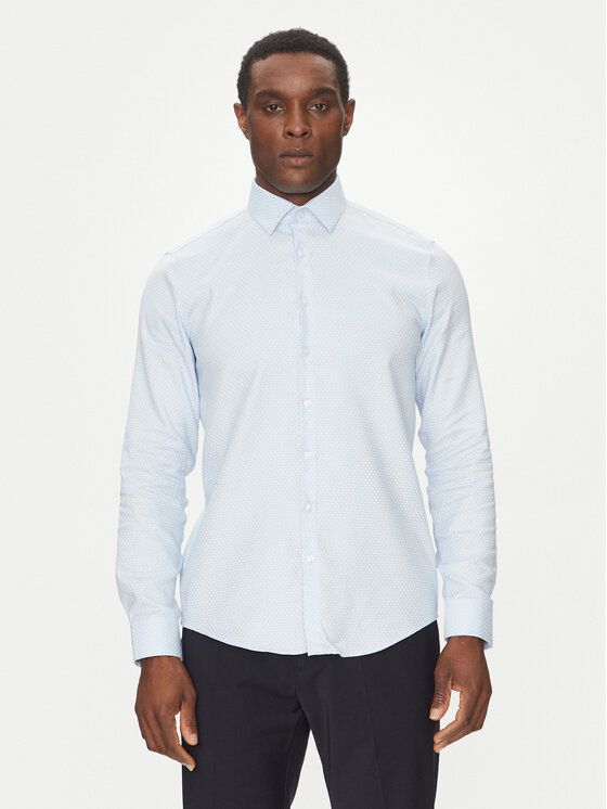 Calvin Klein Calvin Klein Сорочка K10K114360 Блакитний Slim Fit