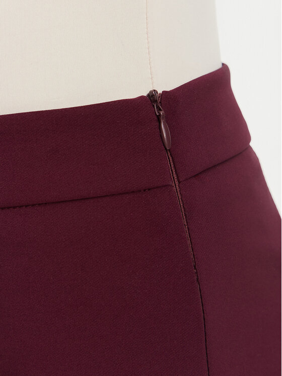 Rinascimento Rinascimento Pantaloni din material CFC0130135003 Vișiniu Flare Fit