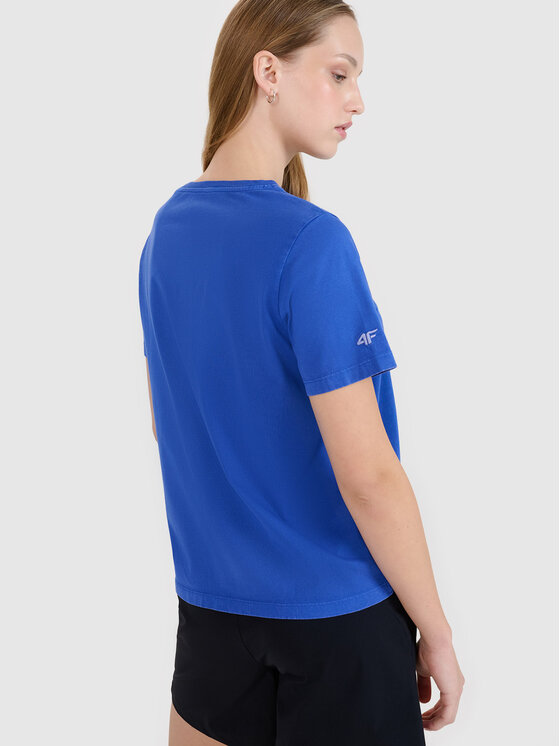 4F 4F T-Shirt HALNY Niebieski Regular Fit