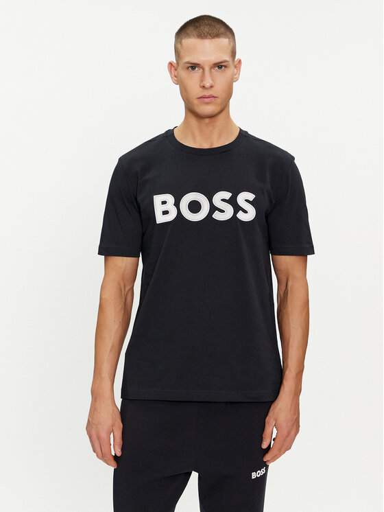 Boss T-krekls 50512866 Tumši zils Regular Fit