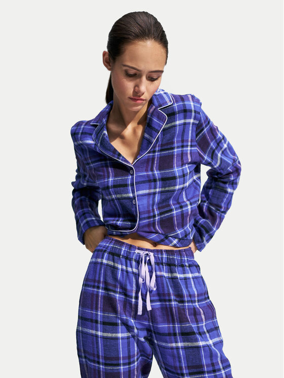 Triumph Triumph Pyjama Boyfriend 10225075 Blau Relaxed Fit