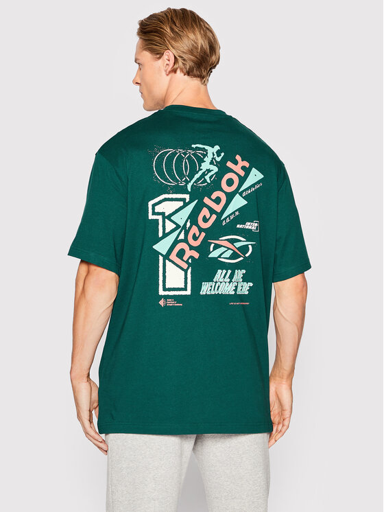 Reebok Reebok T-shirt Certified HH7390 Zelena Relaxed Fit