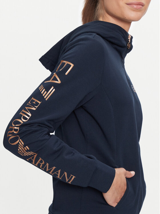 EA7 Emporio Armani EA7 Emporio Armani Majica dugih rukava 6DTM10 TJZEZ Tamnoplava Regular Fit