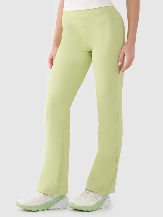 4F 4F Spodnie damskie 4FRSS25TFTRF1037-42S Zielony Regular Fit
