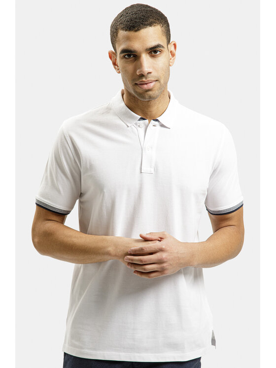 Cross Jeans Cross Jeans T-Shirt 16070-008 Biały Regular Fit
