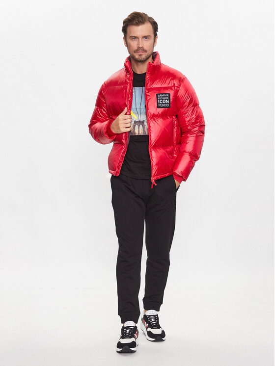 Armani Exchange Armani Exchange Sulejope 8NZBP2 ZNYNZ 14AQ Punane Regular Fit