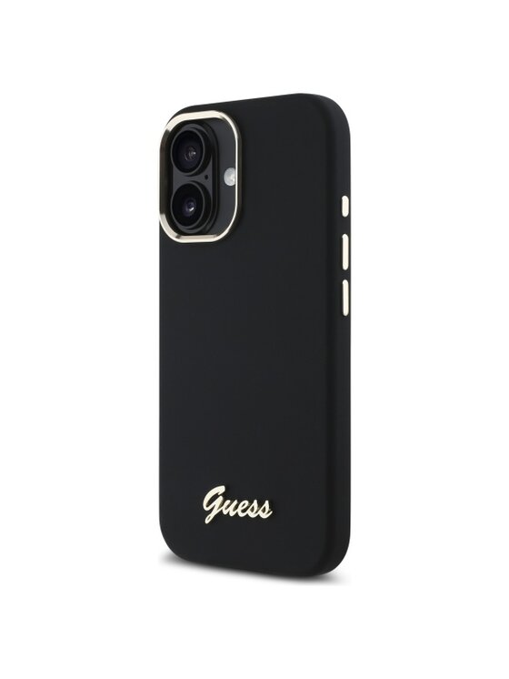 Etui na telefon Guess, Czarne, Apple iPhone 16 Plus