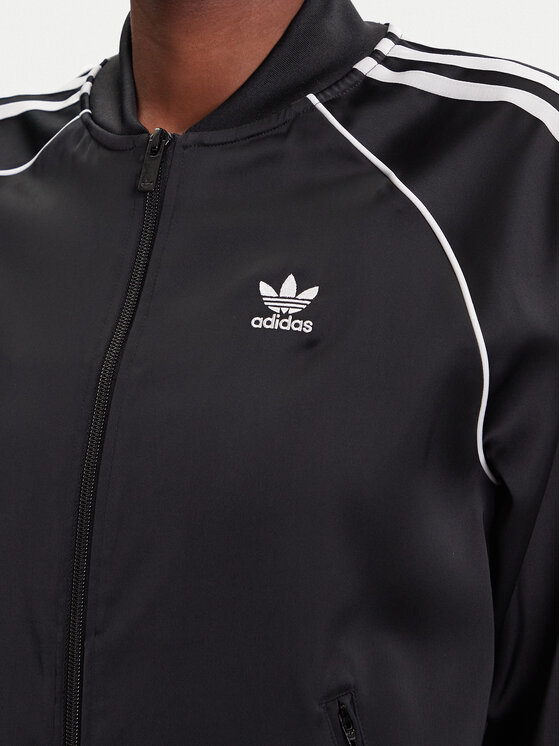 adidas adidas Bluza SST adicolor Satin JZ6733 Czarny Regular Fit