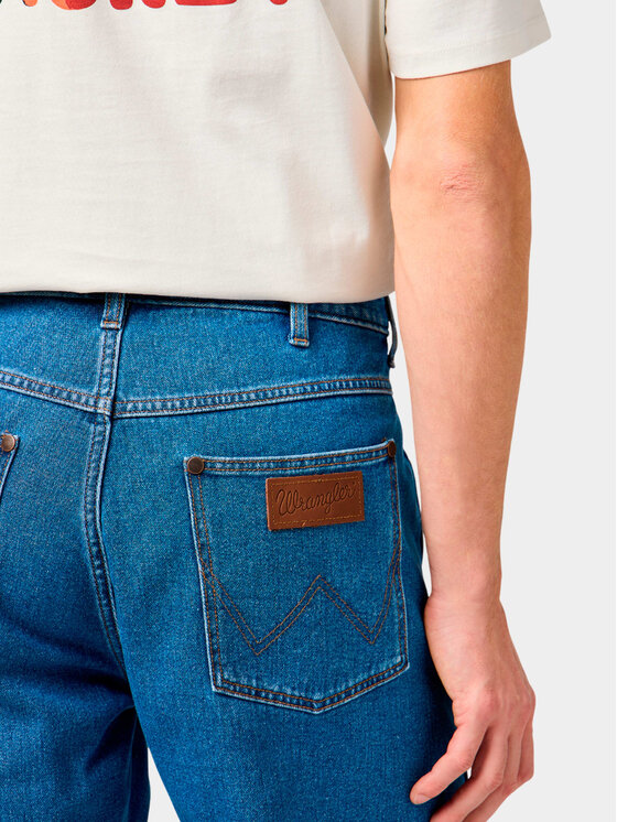 Wrangler Wrangler Szorty jeansowe FRONTIER SHORT Niebieski Regular Fit