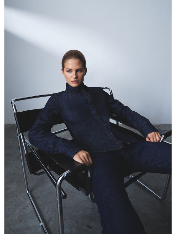 MARI PRETI MARI PRETI camicia di jeans Denim Dream Blu scuro Regular Fit