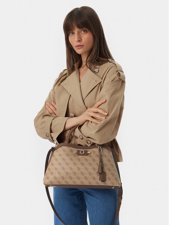 Guess Geantă Lindsey HWSG97 49060 Bej închis