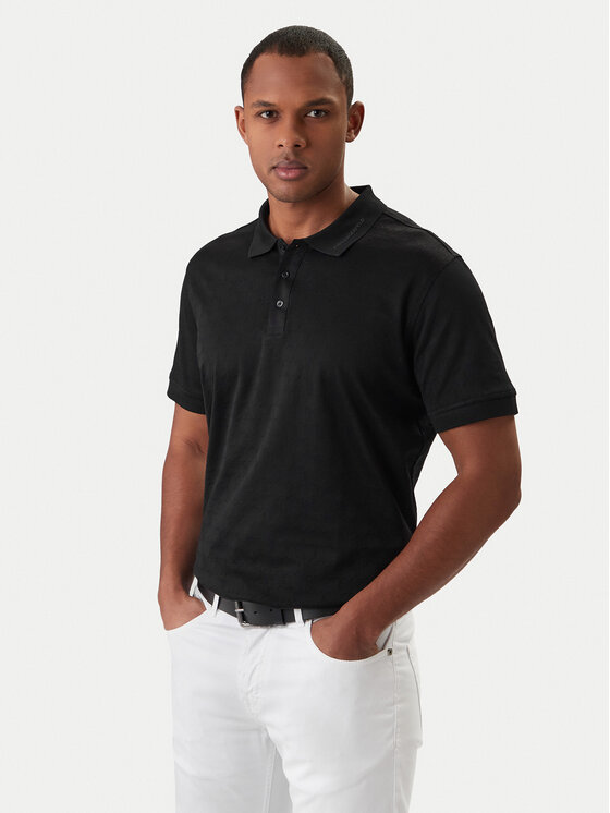 KARL LAGERFELD Tricou polo 745008 561204 Negru Slim Fit