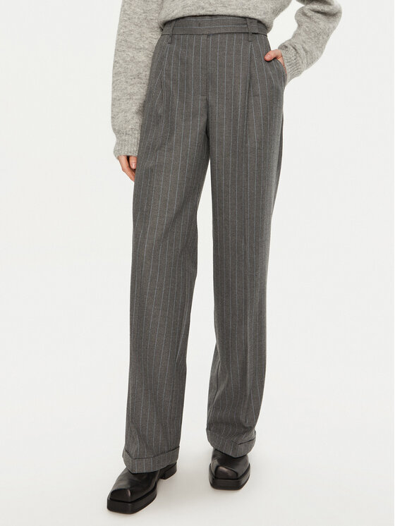 MAX&Co. Pantaloni di tessuto 2426136064200 Grigio Regular Fit, taglia : 40
