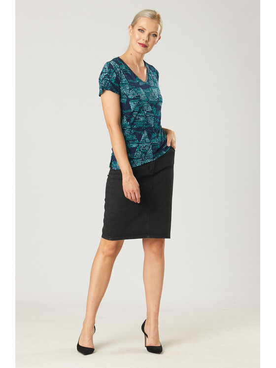 QUIOSQUE QUIOSQUE Halenka 16-TD-145 E-COM Tmavomodrá Regular Fit