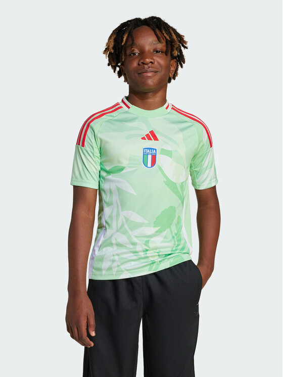 adidas adidas Koszulka techniczna Italy 25 (Women's Team) Away Jersey Zielony Regular Fit