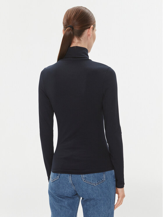 Tommy Hilfiger Tommy Hilfiger Krekls ar augstu apkakli 5x2 WW0WW39826 Tumši zils Slim Fit