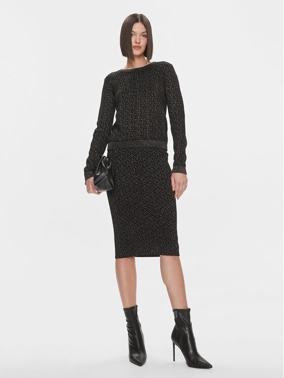 Liu Jo Liu Jo Sweter MF3431 MA49I Czarny Regular Fit