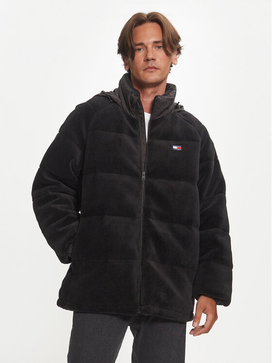 Kurtka zimowa Tommy Jeans, Rozmiar M, Czarna, DM0DM19638