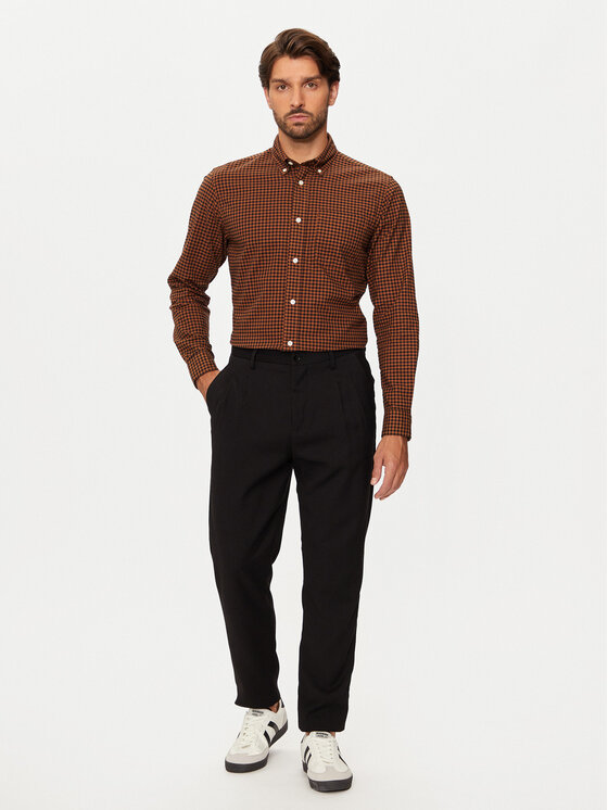 Jack&Jones Jack&Jones Marškiniai Brook 12192150 Ruda Slim Fit