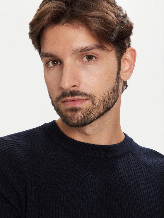 Bugatti Bugatti Пуловер 7400 65563B Тъмносин Regular Fit