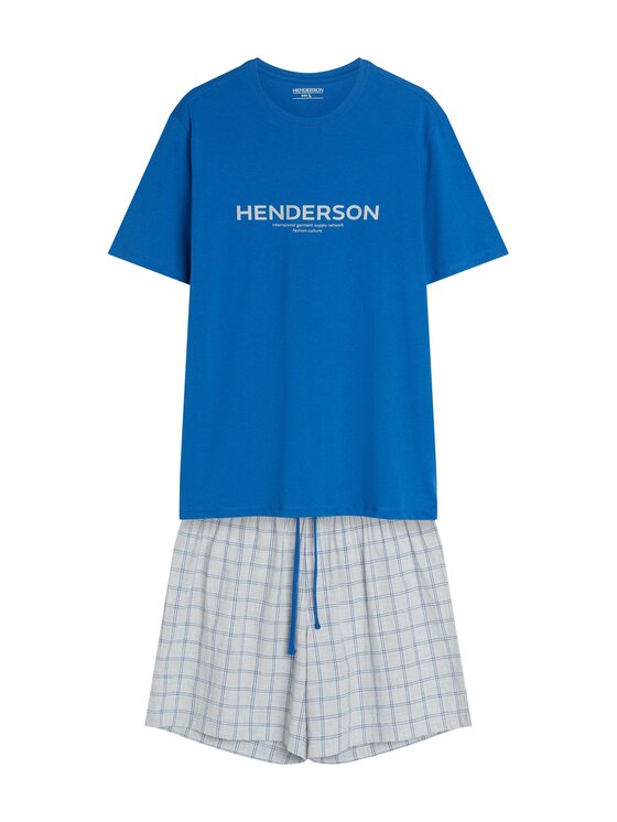 Henderson Henderson Piżama 43453 Niebieski Regular Fit