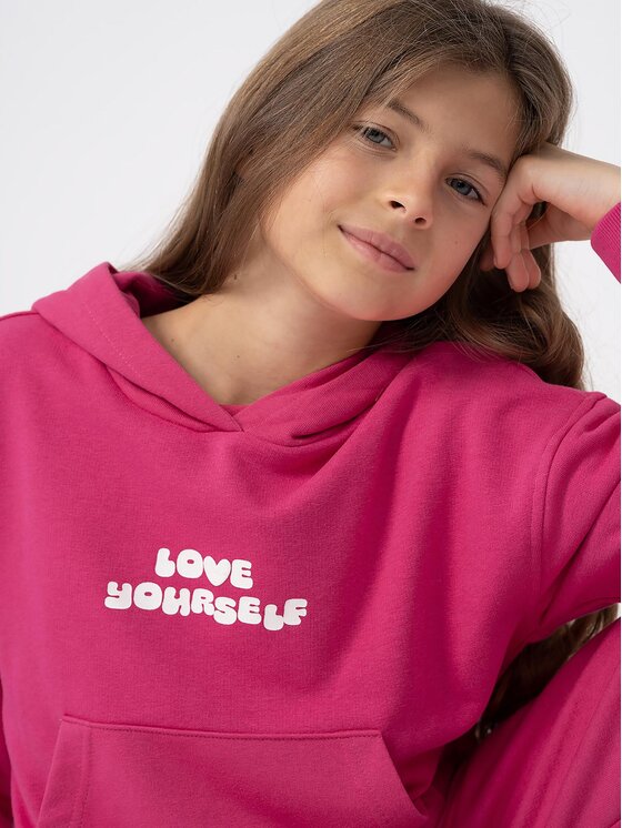 4F 4F Sweatshirt 4FJAW23TSWSF645 Rosa Regular Fit
