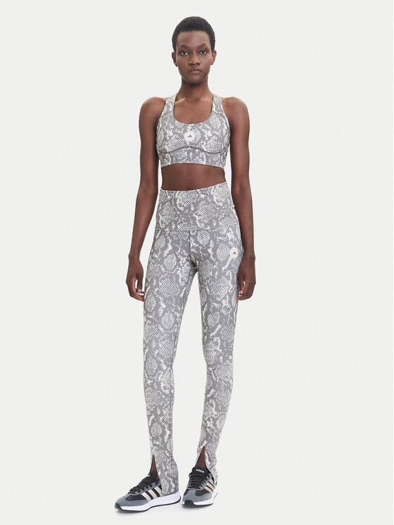 adidas by Stella McCartney adidas by Stella McCartney Leggings Training Rolltop Splitcuff JM8477 Bež Slim Fit