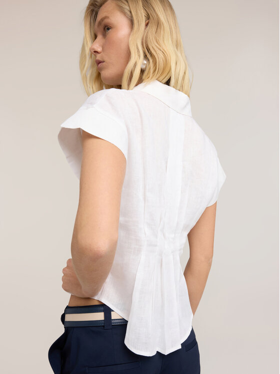 Motivi Motivi Camicia 5227W000520N011 Bianco Boxy Fit
