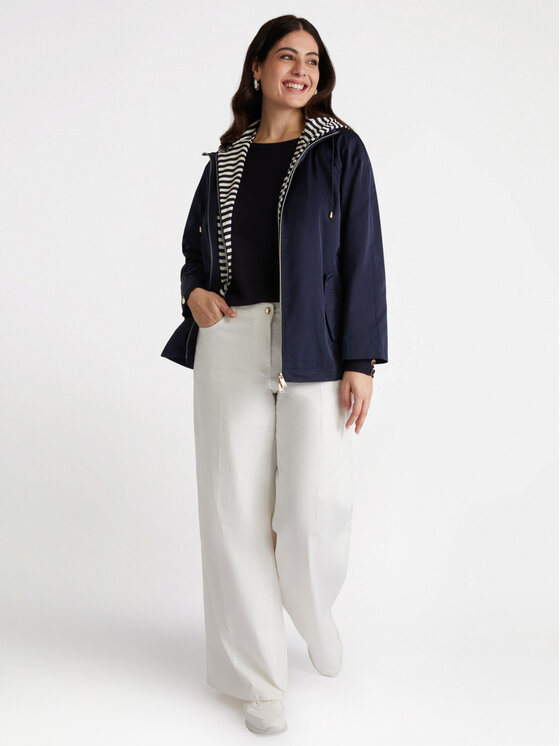 Fiorella Rubino Fiorella Rubino Cappotto F388T001277N034 Blu A-Line Fit