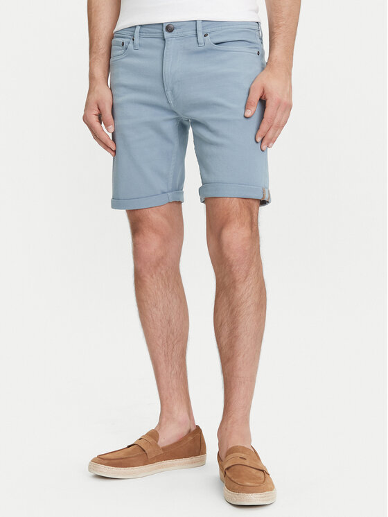 Jack&Jones Pantaloncini di jeans Rick 12274985 Celeste Regular Fit, taglia : XL