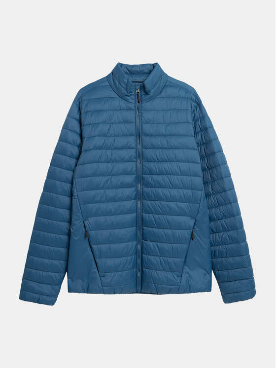 4F 4F Μπουφάν μεταβατικό 4FAW23TDJAM239 Μπλε Regular Fit