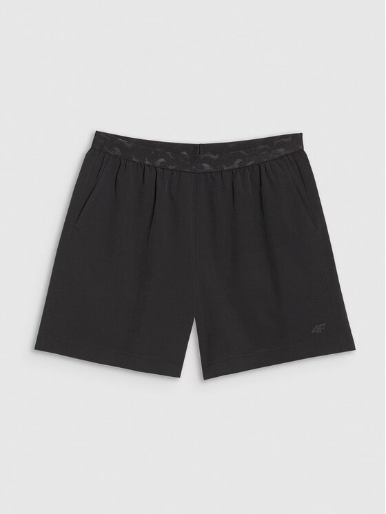 4F 4F Plážové šortky 4FWSS25UBDSF129-20S Čierna Regular Fit