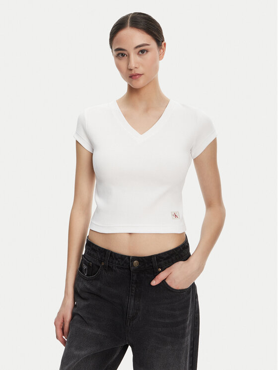Calvin Klein Jeans Calvin Klein Jeans T-Shirt LV047C910G Biały Regular Fit