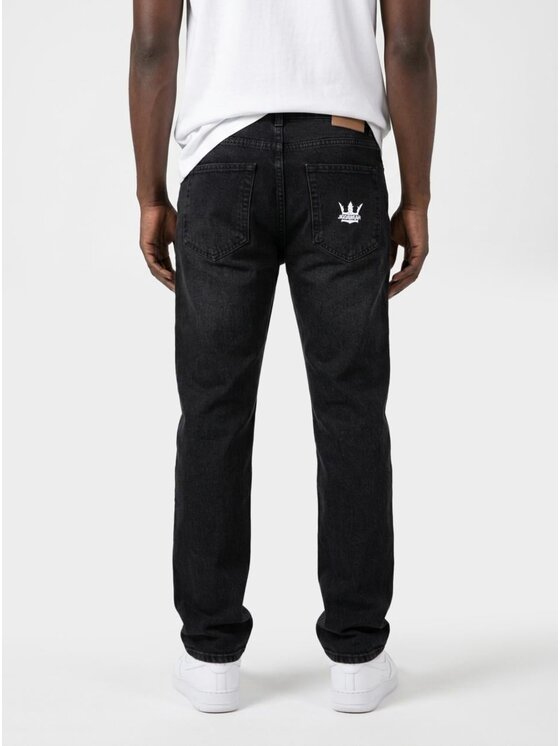 Jigga Wear Jigga Wear Jeansy Klasyczne 131768 Czarny Regular Fit