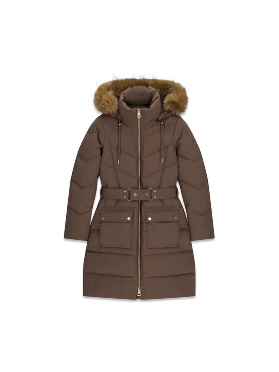 Guess Guess Bunda pro přechodné období 184823 Hnědá Classic Fit