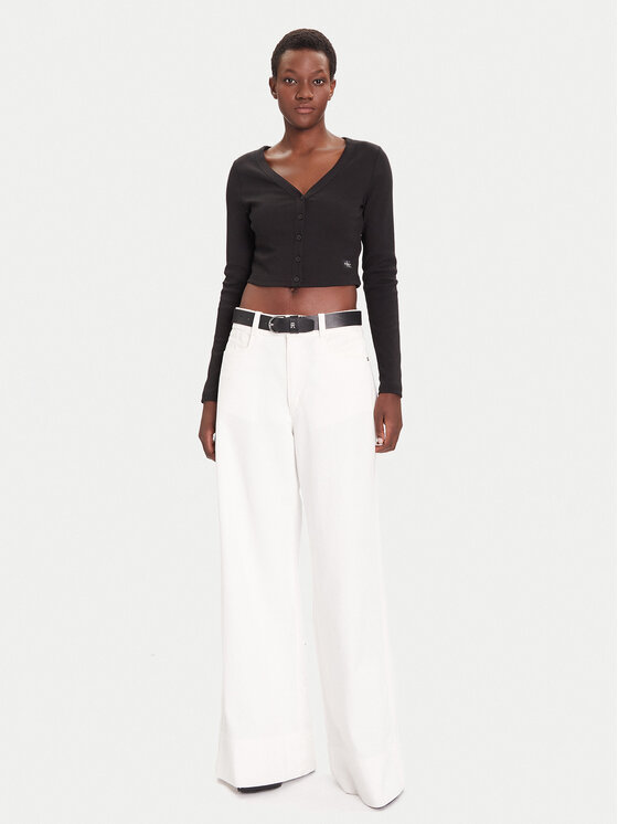 Calvin Klein Jeans Calvin Klein Jeans Kardigan LV047C204G Czarny Regular Fit