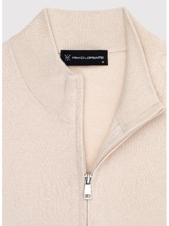 Pako Lorente Pako Lorente Sweter P25SF-2X-004 Beżowy Classic Fit