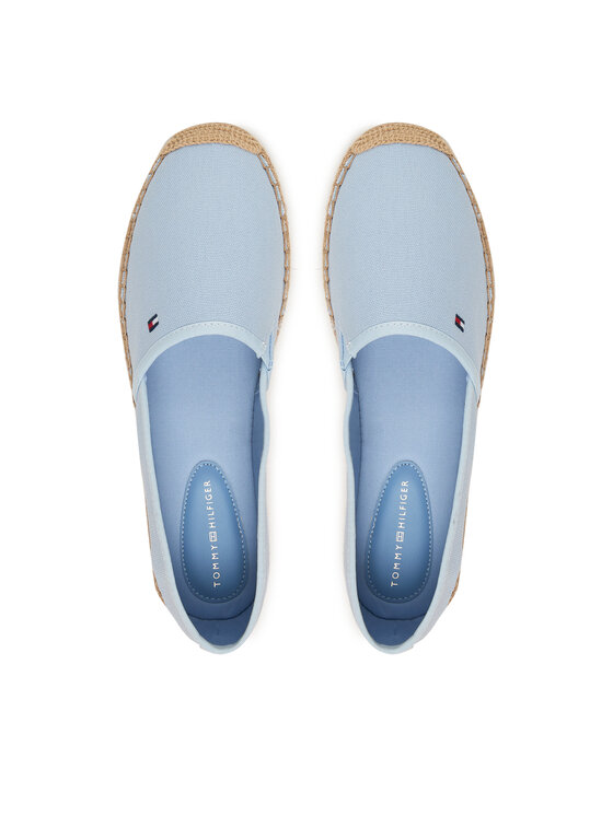 Tommy Hilfiger Tommy Hilfiger Espadryle Flag Canvas Espadrille FW0FW08541 Błękitny