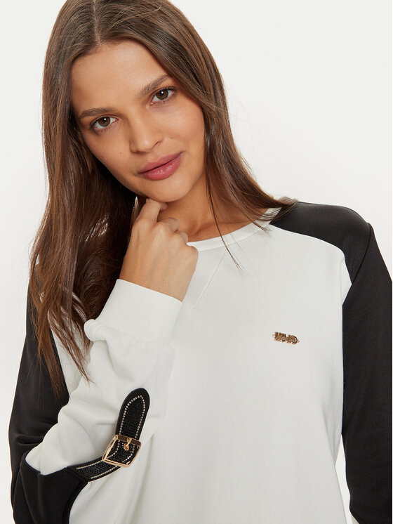 Liu Jo Sport Liu Jo Sport Felpa TF4149 F0778 Bianco Regular Fit