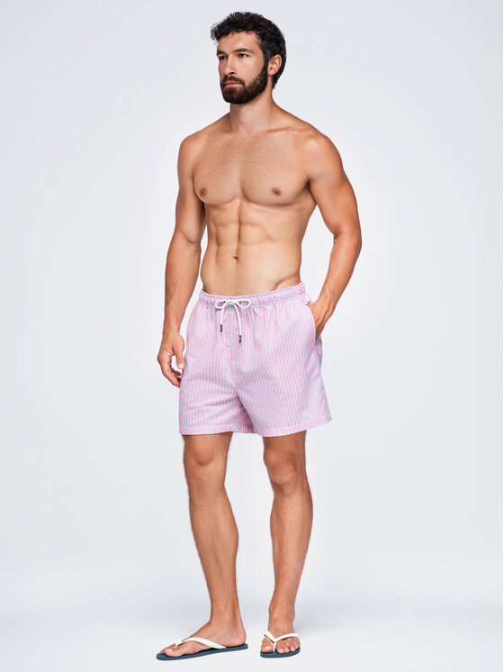Ombre Ombre Szorty kąpielowe OM-SRSS-0214 Różowy Regular Fit