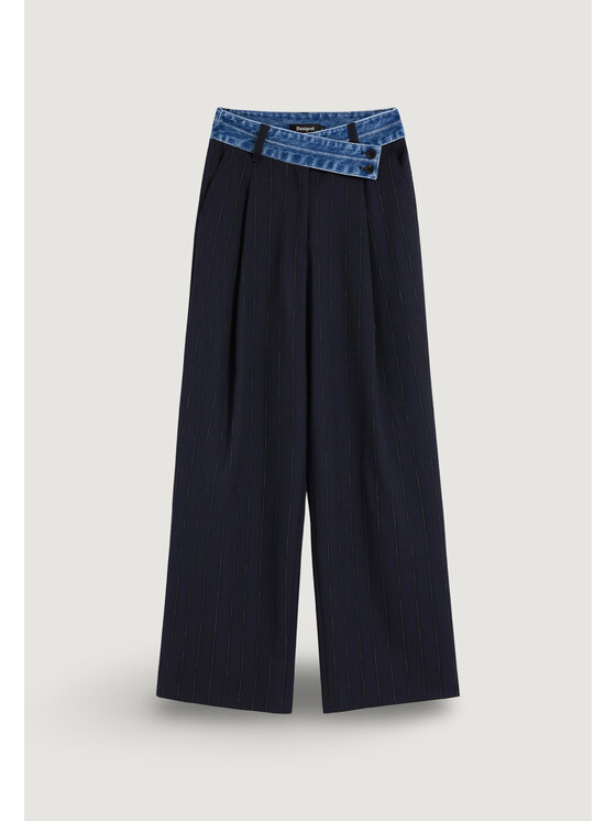 Desigual Desigual Παντελόνι chino PANT_LAILA Μπλε Casual Fit