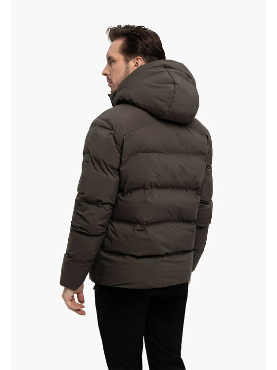 Volcano Volcano Kurtka puchowa J-TURIX Brązowy Regular Fit