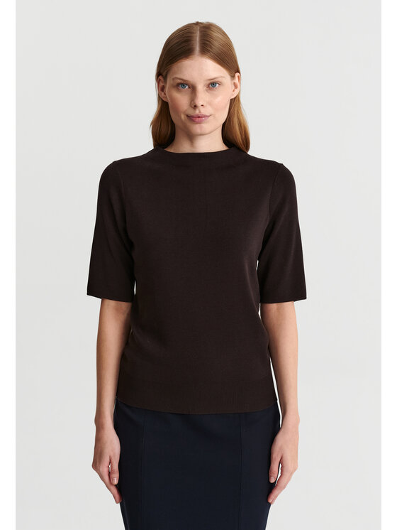 TATUUM TATUUM Bluzka MOLES Brązowy Classic Fit