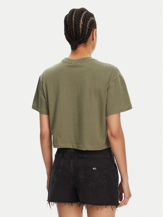 Hunter Hunter T-särk Abby HARW0059251 Khakivärviline Boxy Fit