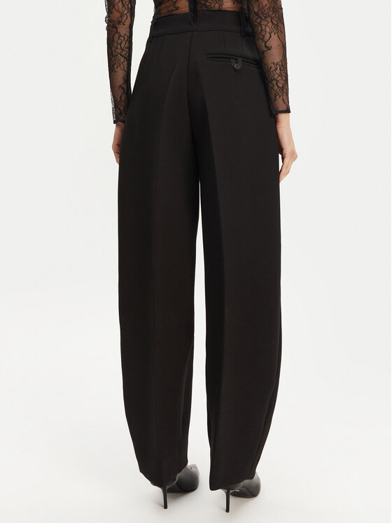 JACQUEMUS JACQUEMUS Kalhoty z materiálu Le Pantalon Ovalo 24E241PA0791718 990 Černá Regular Fit