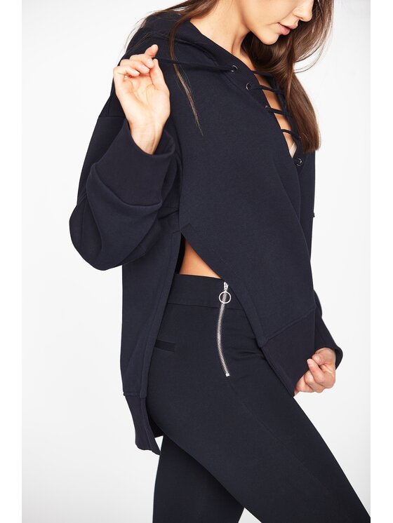 MANDRAGORA MANDRAGORA Felpa Marynarska Blu scuro Relaxed Fit