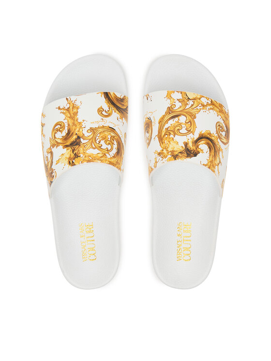 Versace Jeans Couture Versace Jeans Couture Klapki 80YA3SQ4 ZS365 G03 Biały