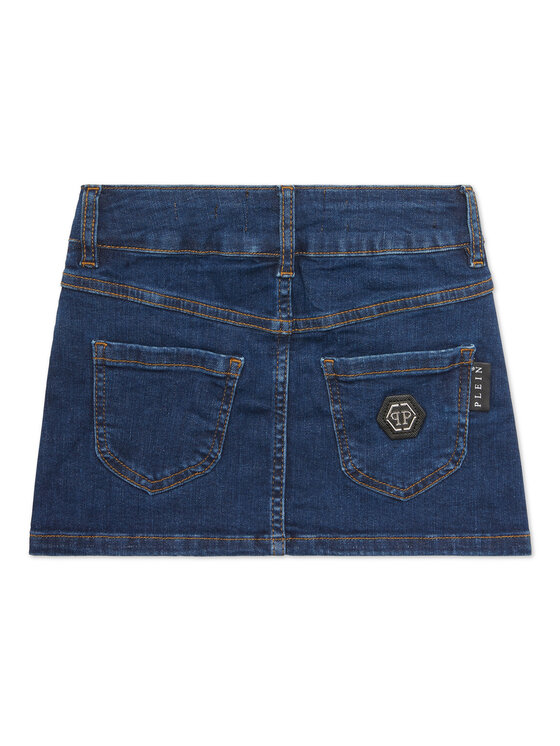 PHILIPP PLEIN PHILIPP PLEIN Gonna di jeans 20157 Celeste Comfort Fit