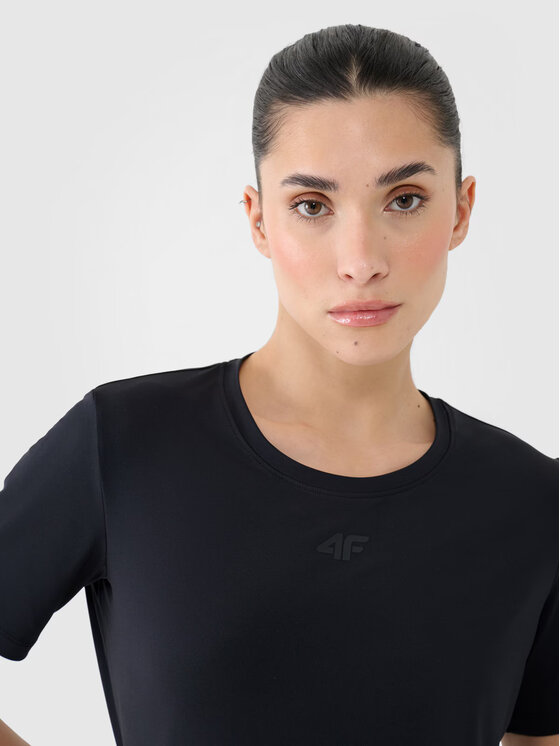 4F 4F Funkční tričko 4FWMM00TFTSF1829-20S Černá Overshirt Fit